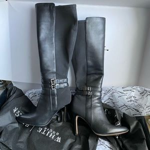 WHBM Adelaide black boots. Lightly worn.